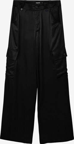 Desigual Ohlapna forma Kargo hlače 'Thelma-Lacroix' | črna barva: sprednja stran