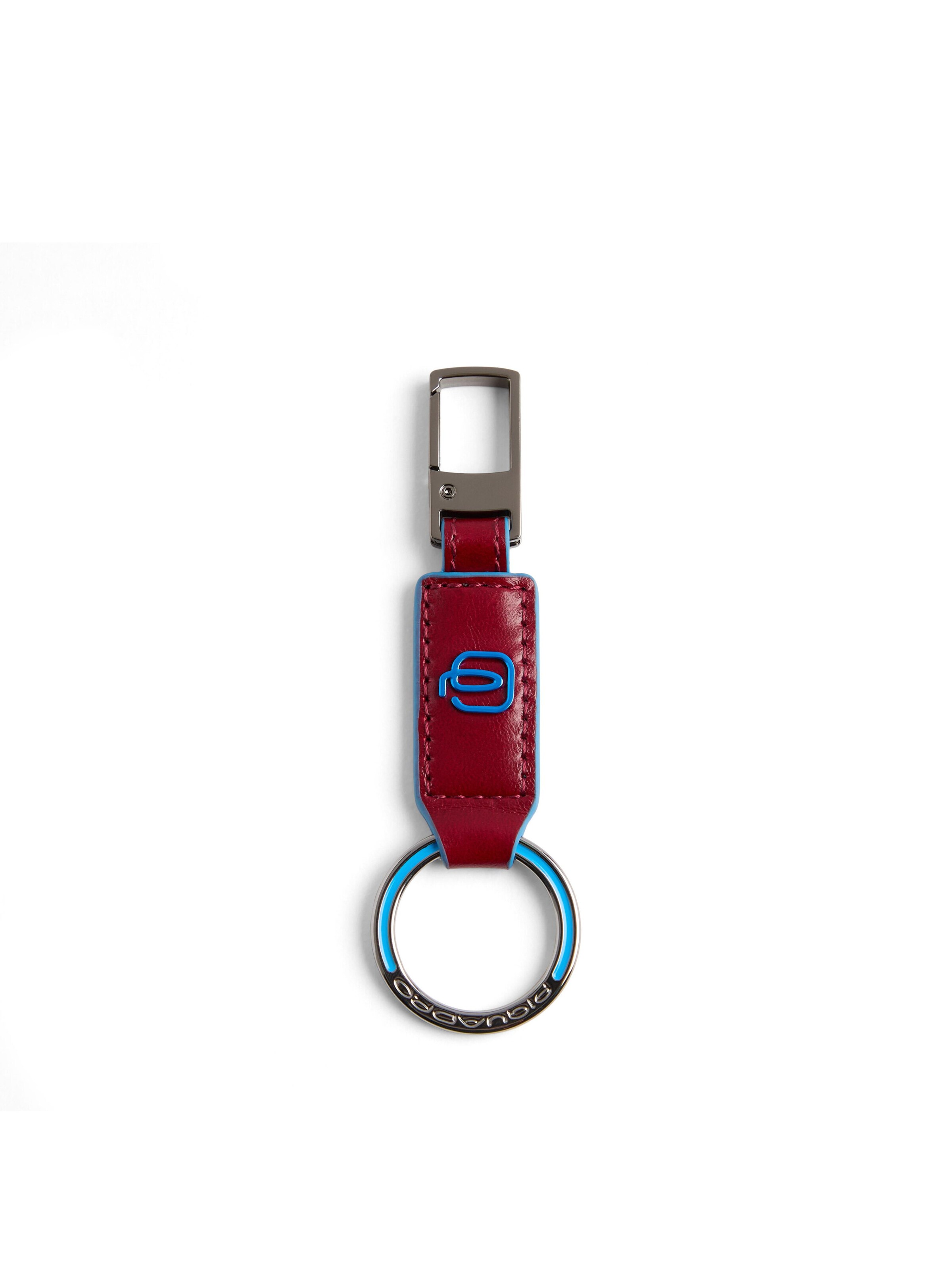 Piquadro Key Ring in Red: front