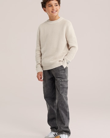 WE Fashion Свитер в Бежевый