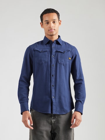 G-STAR Regular Fit Hemd in Blau: Vorderseite