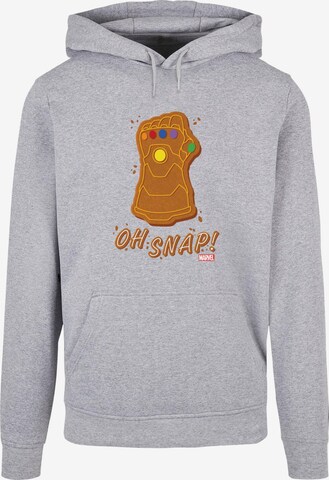 ABSOLUTE CULT Sweatshirt 'Marvel - Thanos Oh Snap' in Grey: front