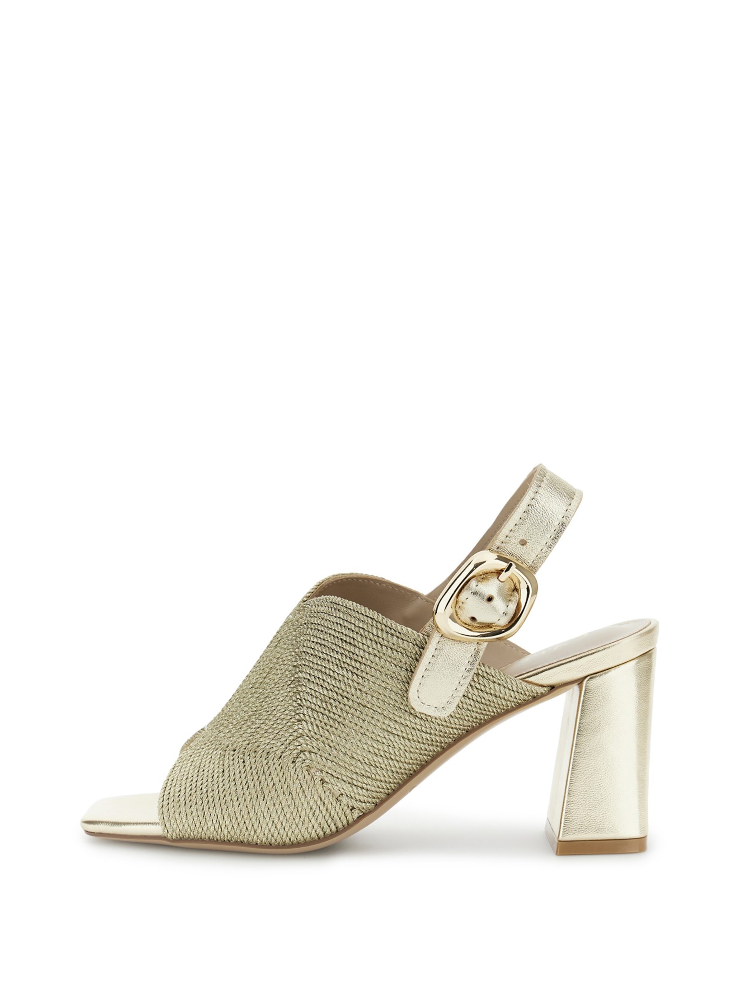 Décolleté di CAFè NOIR in oro: frontale