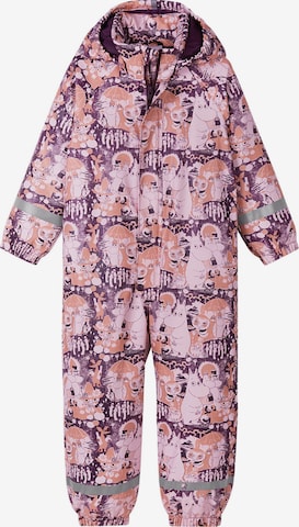 Reima Regenoverall ' Moomin Rapakko ' in Pink: Vorderseite