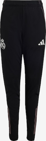 ADIDAS PERFORMANCE Slimfit Sporthose 'Real Madrid Tiro 25 Competition' in Schwarz: Vorderseite
