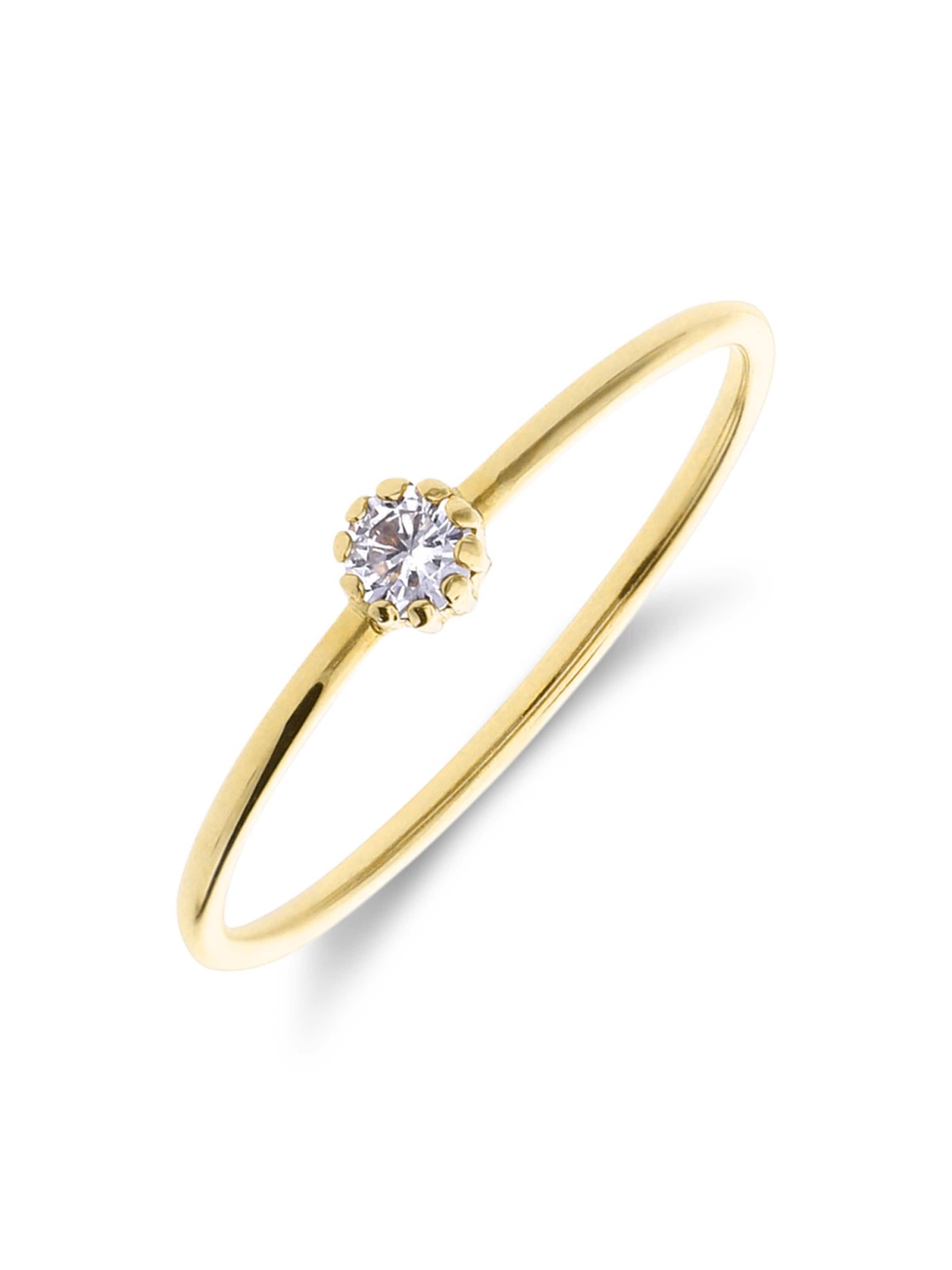 Lucardi Ring in Gold: front