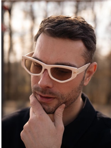 Lunettes de soleil 'Bugdurash' VEYREY en marron