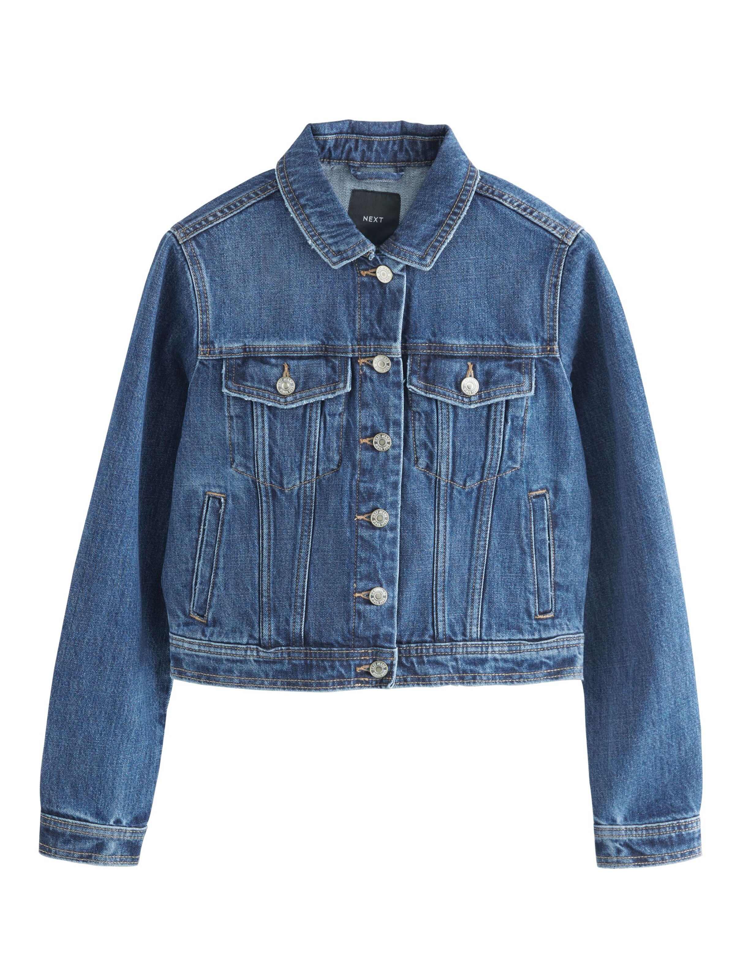 Next Přechodná bunda – modrá: přední strana