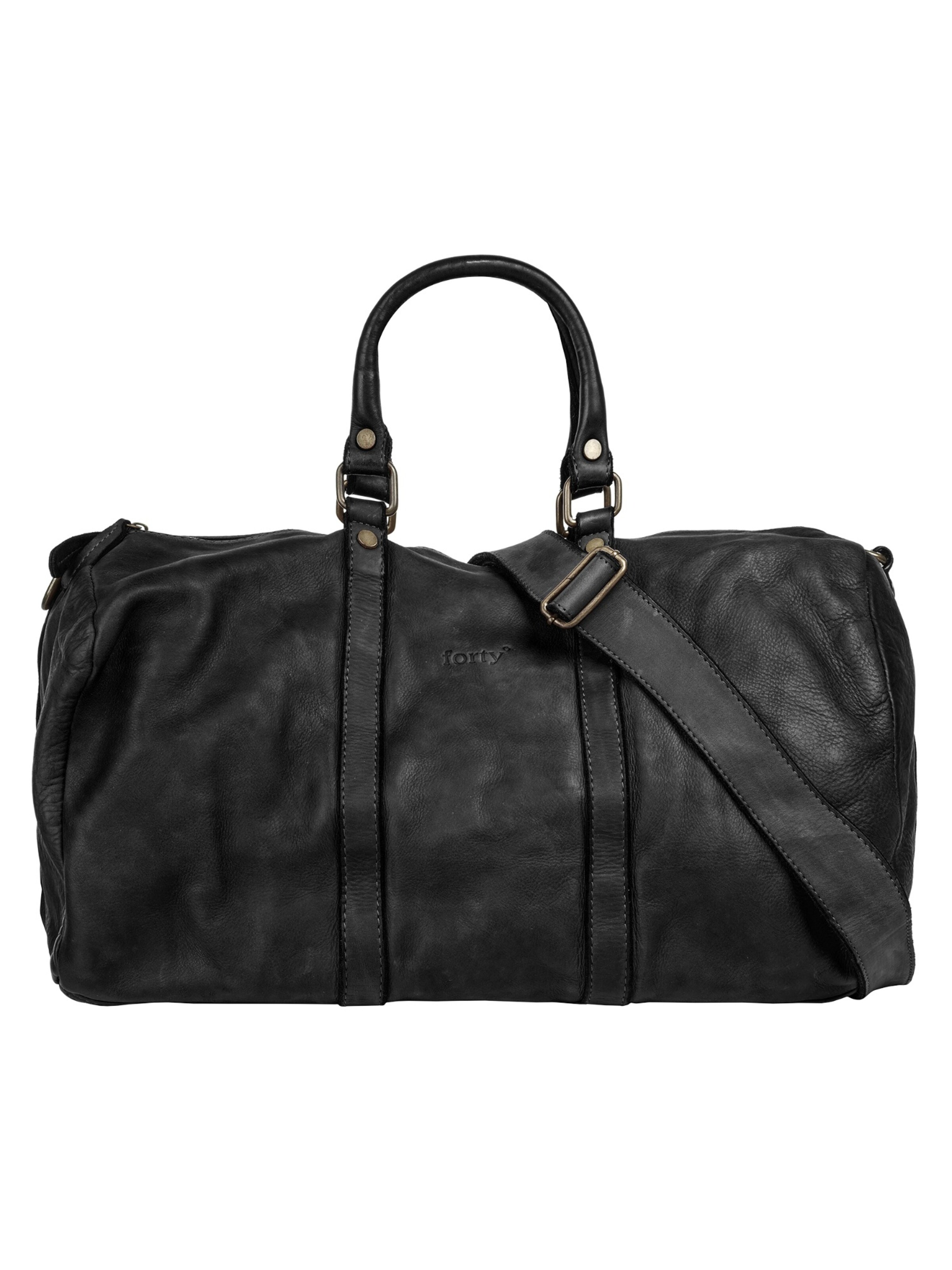 Sac de voyage forty° en noir : devant