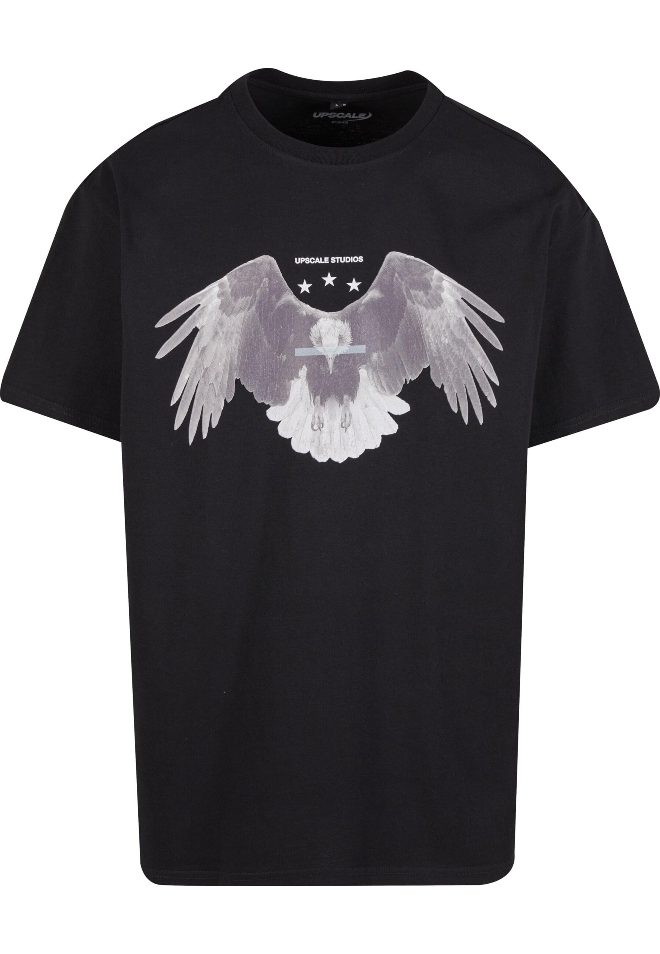 MT Upscale T-Shirt 'Sick Eagle' in Schwarz: Vorderseite