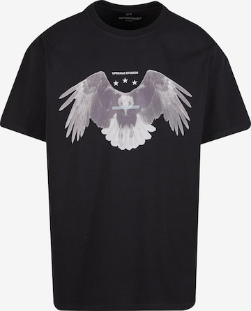 MT Upscale T-Shirt 'Sick Eagle' in Schwarz: Vorderseite