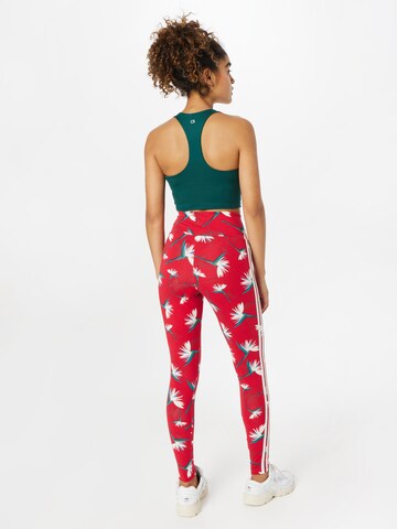 Skinny Leggings 'Thebe Magugu X ' de la ADIDAS ORIGINALS pe roșu