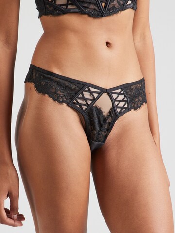 Hunkemöller String 'Loretta' in Schwarz: Vorderseite