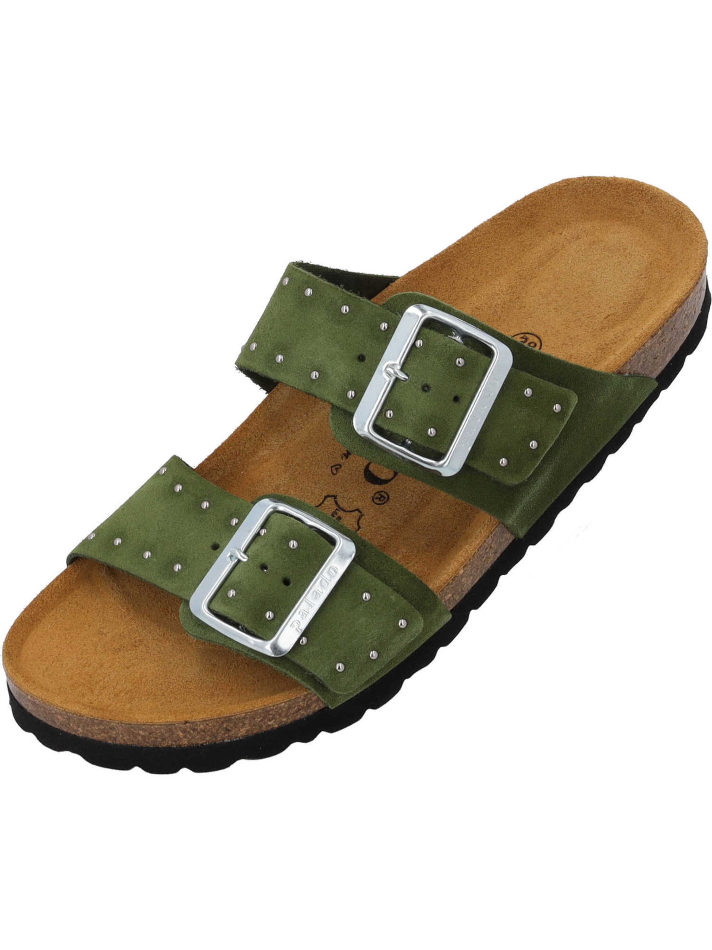 Palado by Sila Sahin Пантолеты 'Samos Glint' в Зеленый: спереди