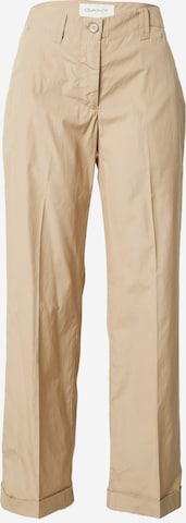 GANT Loosefit Pantalon in Groen: voorkant