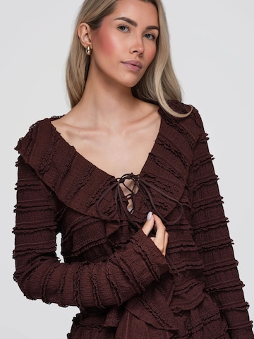 Ombre Blouse in Bruin