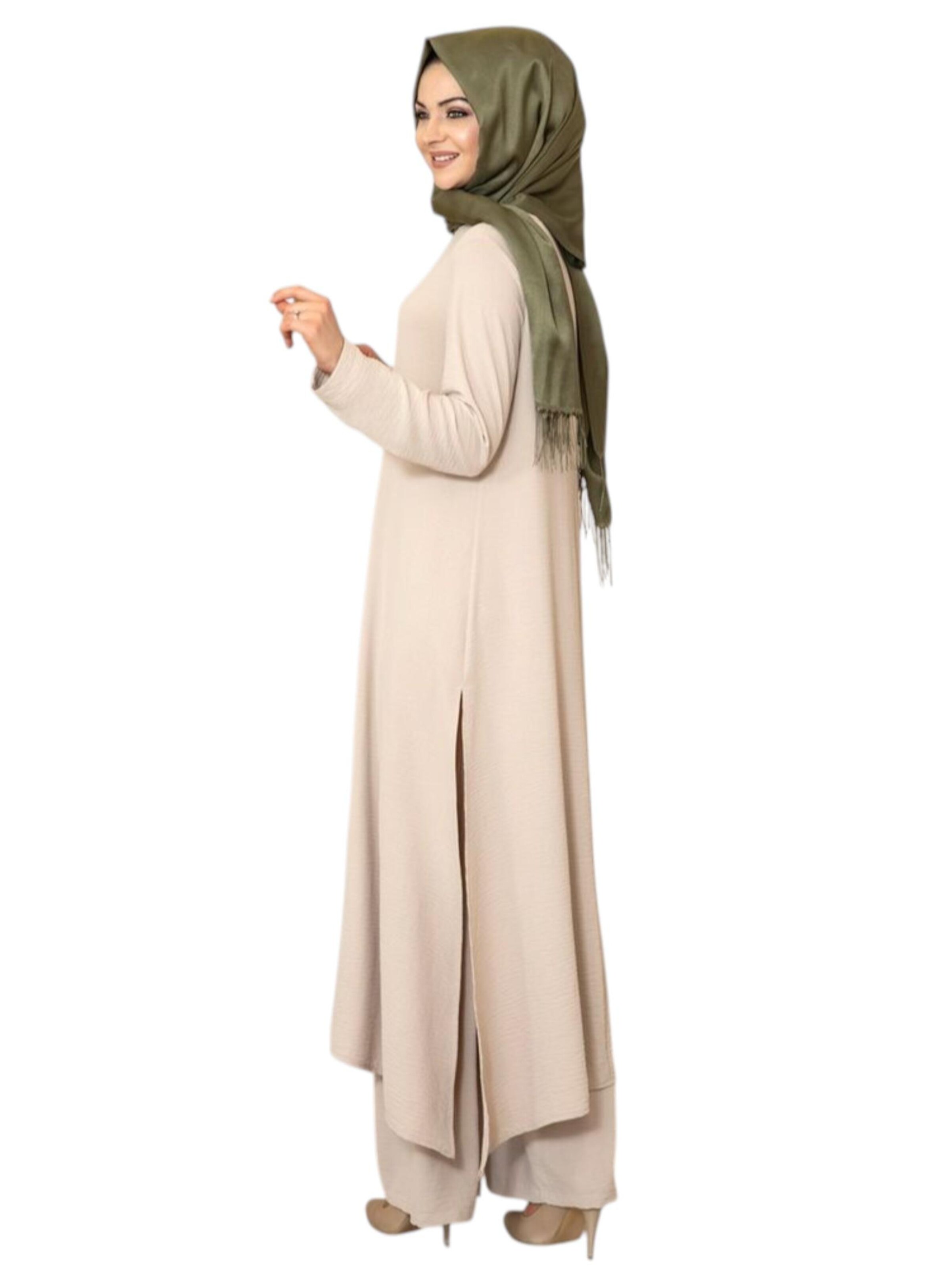 fashionshowcase Pantsuit 'Modest ECE-Set' in Beige