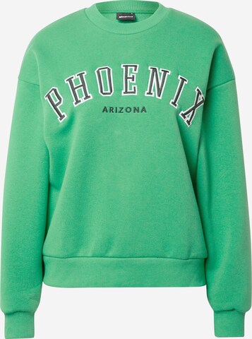 Gina Tricot Sweatshirt 'Riley' i grøn: forside