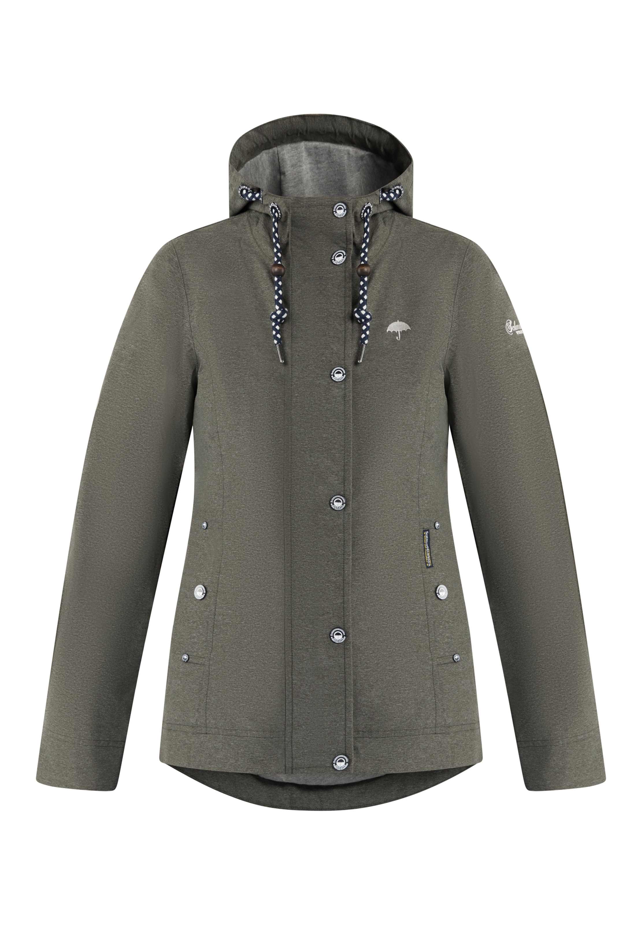 Schmuddelwedda - Chaqueta de entretiempo 'Halee' en verde: frente