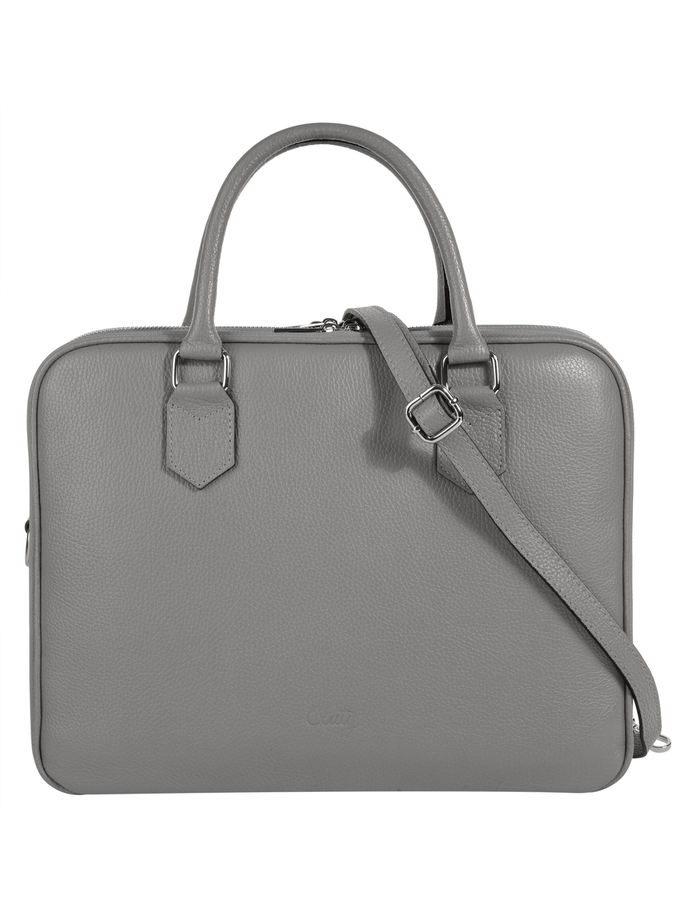 Porte-documents Cluty en gris : devant
