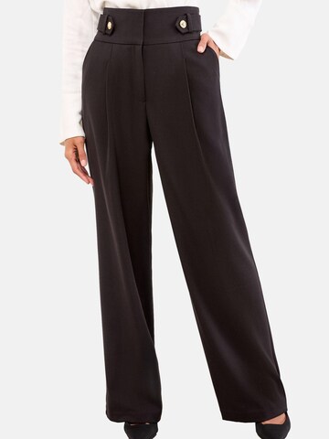 Lipsy Широкий Брюки со складками в Коричневый: спереди