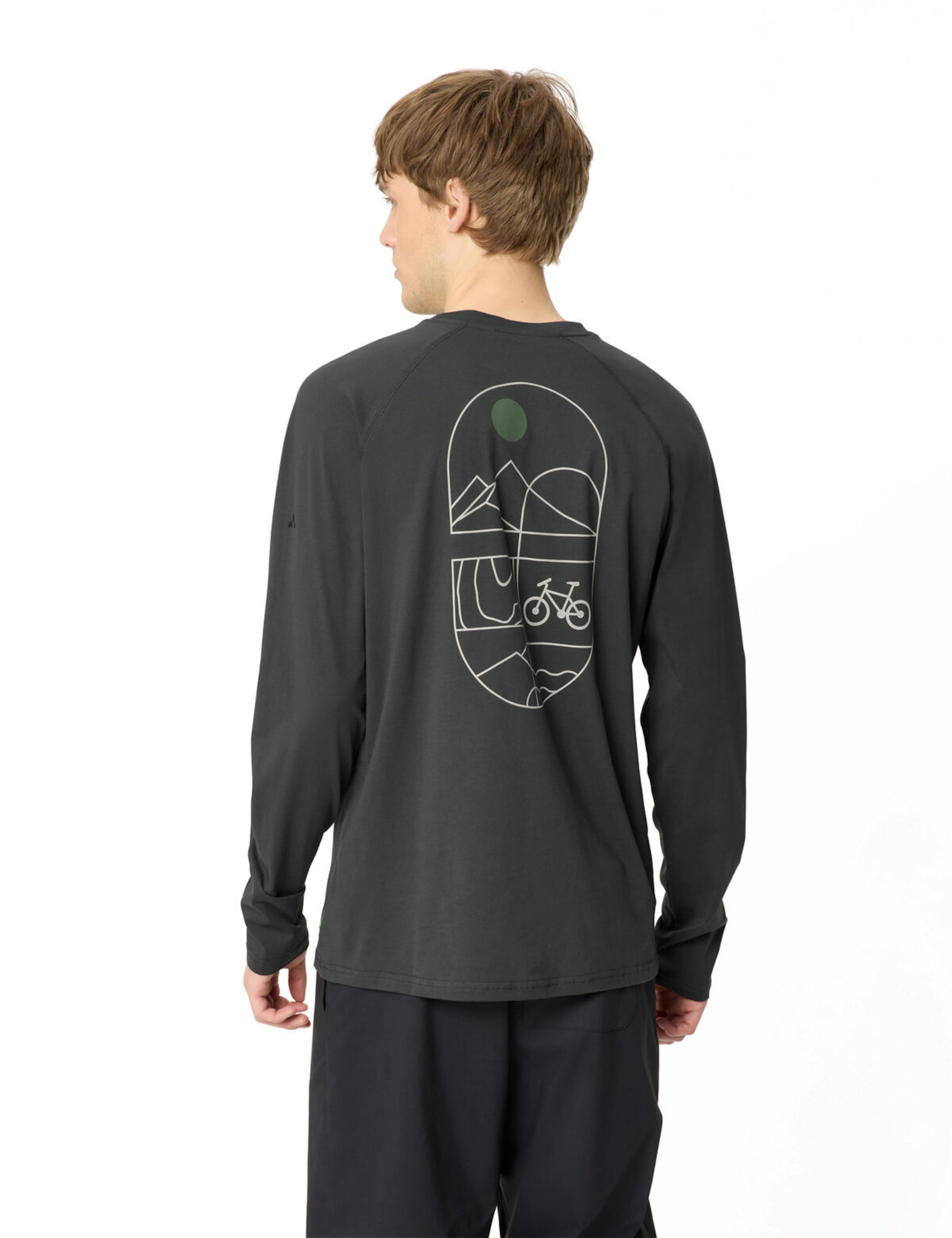 VAUDE Functioneel shirt 'Cyclist' in Grijs: voorkant
