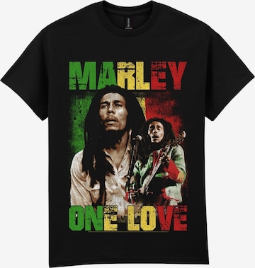 T-Shirt 'One Love Stage' Bob Marley en noir : devant