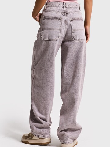 IT'S BASIC Loosefit Jeans 'NORA Skater Mid Rise Jeans' in Bruin