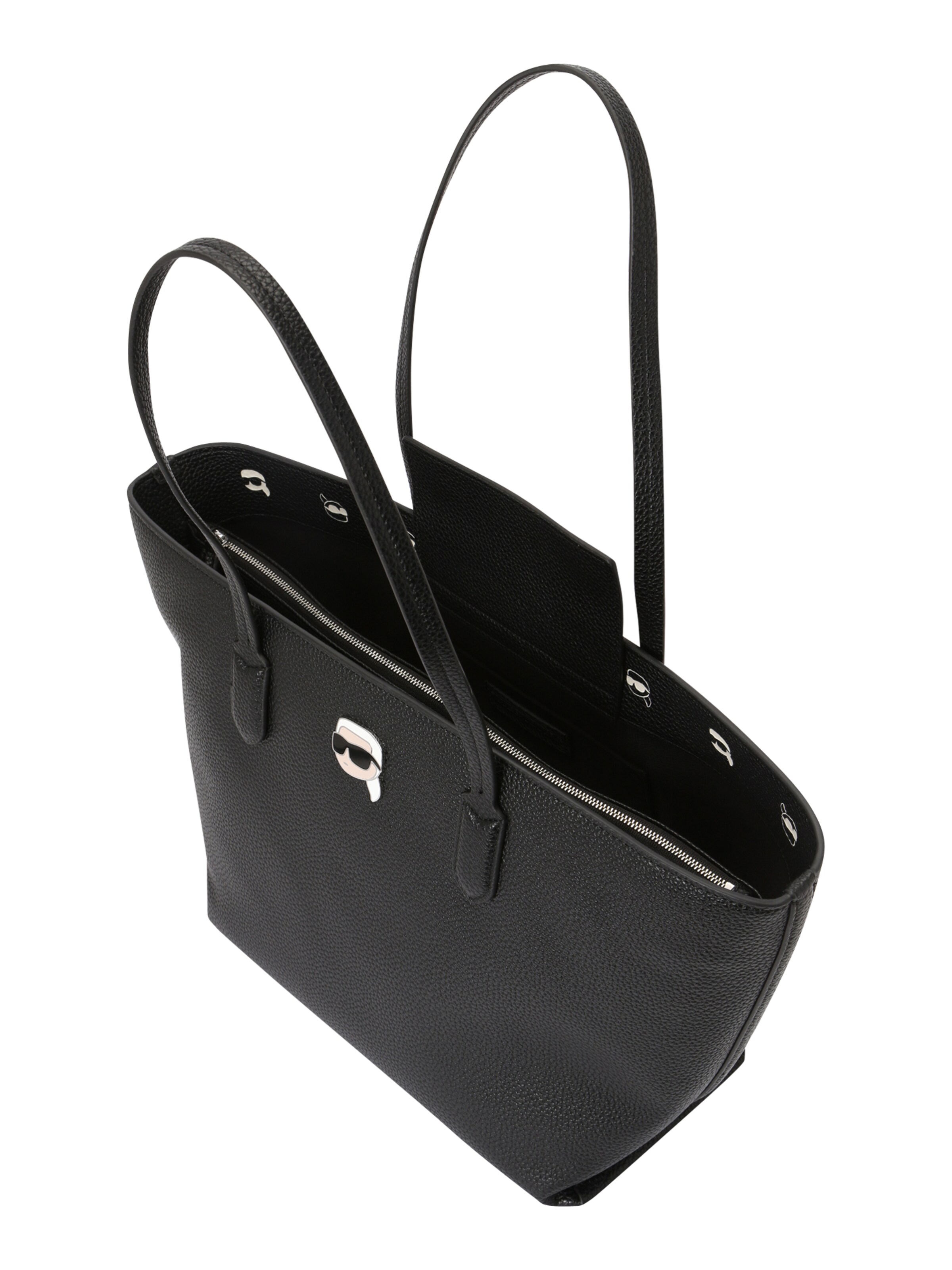 Karl Lagerfeld Kézitáska 'Ikon Pebble' - fekete