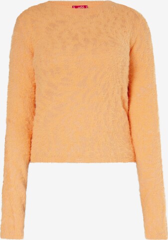 Pull-over swirly en orange : devant