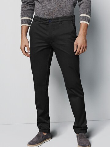 MEYER Regular Chino Pants in Black: front