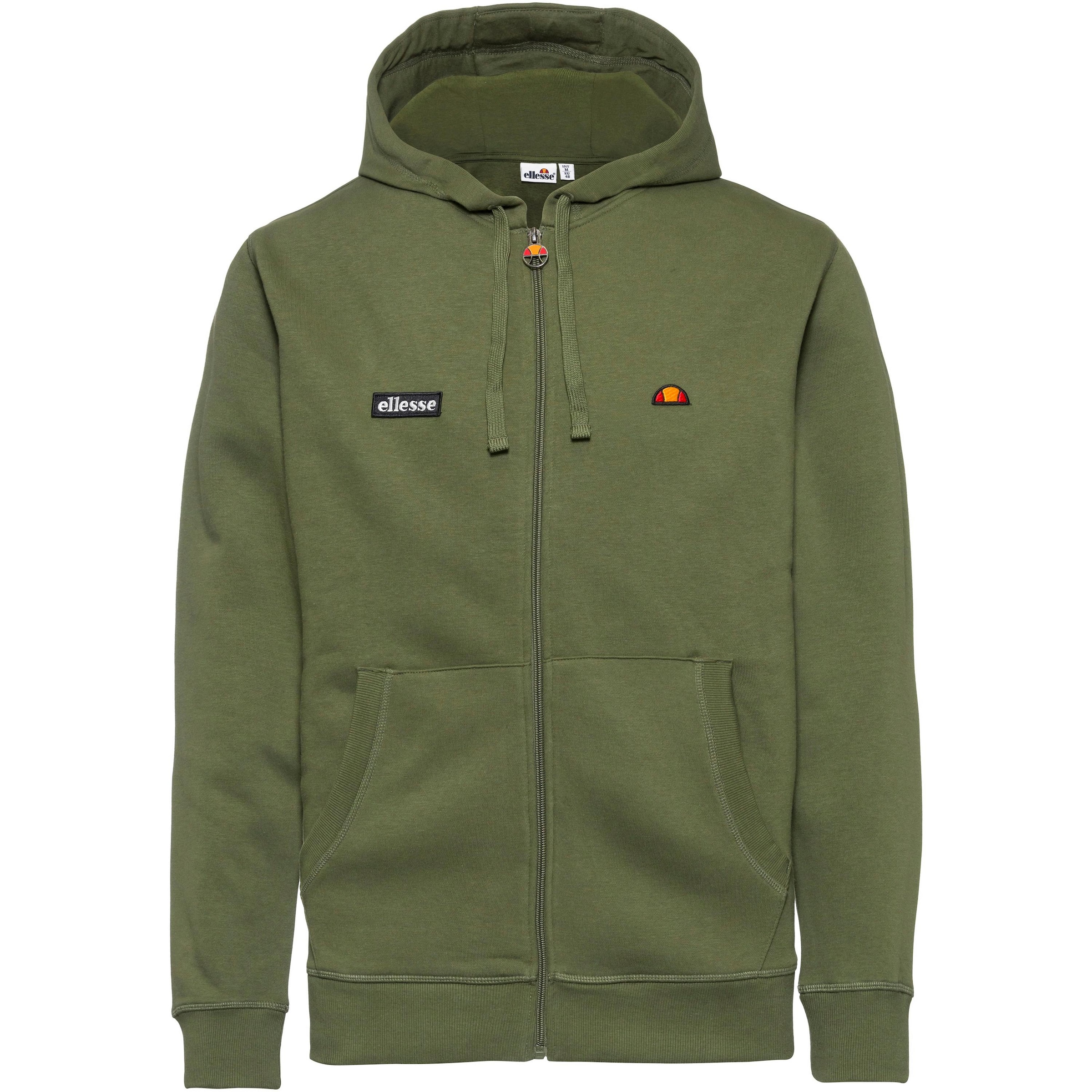 ELLESSE Zip-Up Hoodie in Green: front