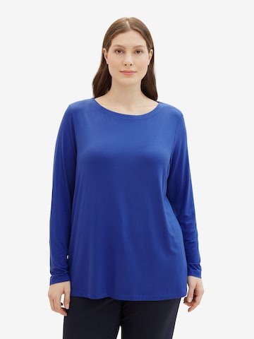 Tom Tailor Women + Shirts i blå: forside