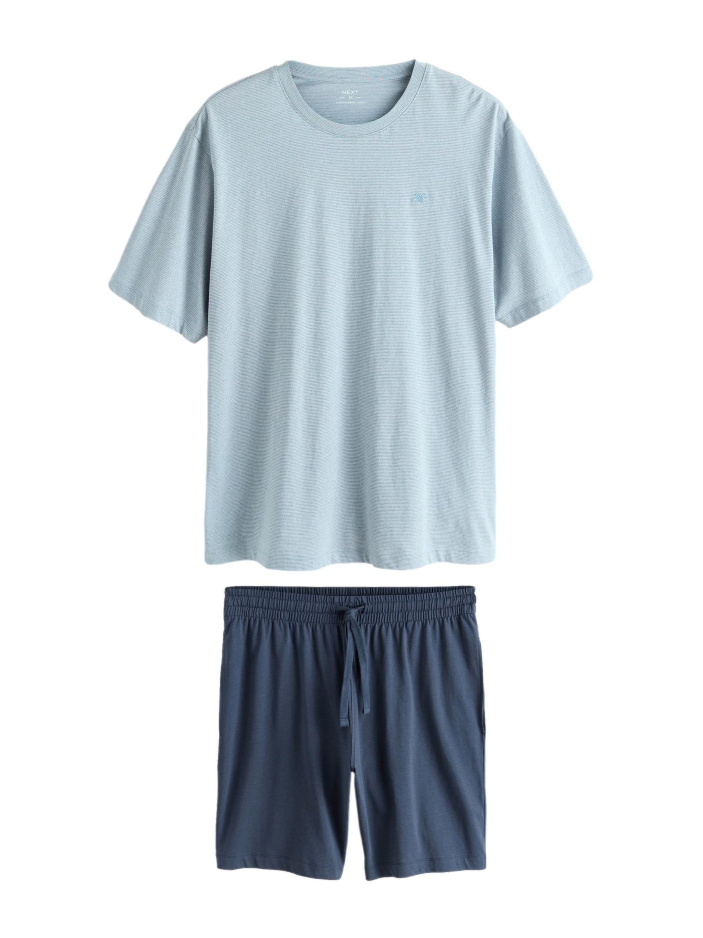 Next Пижама короткая в Синий: спереди