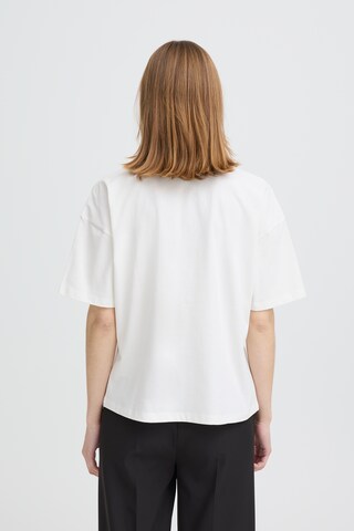 ICHI - Camisa 'IHPetro' em branco