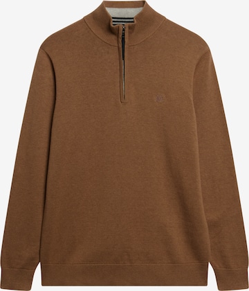 Pull-over 'Essentials' Superdry en marron : devant