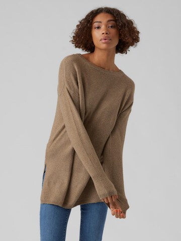 VERO MODA Trui 'Brilliant' in Beige: voorkant