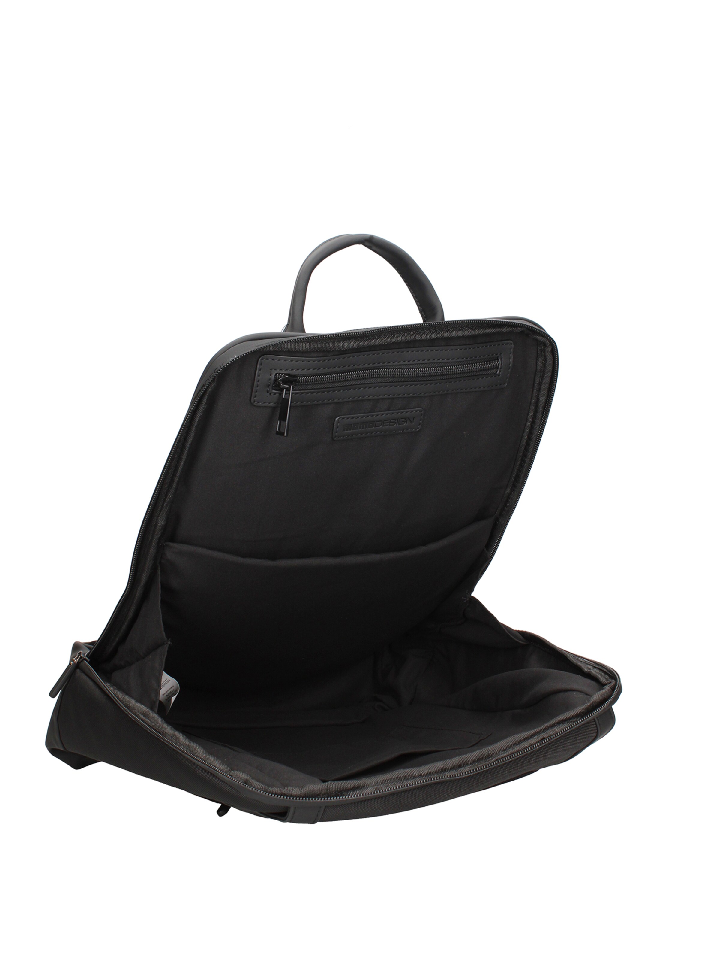 Zaino 'Zaino Uomo Momo Design Poliuretanico con Zip e Tasche Organizzate' di Momo Design in nero
