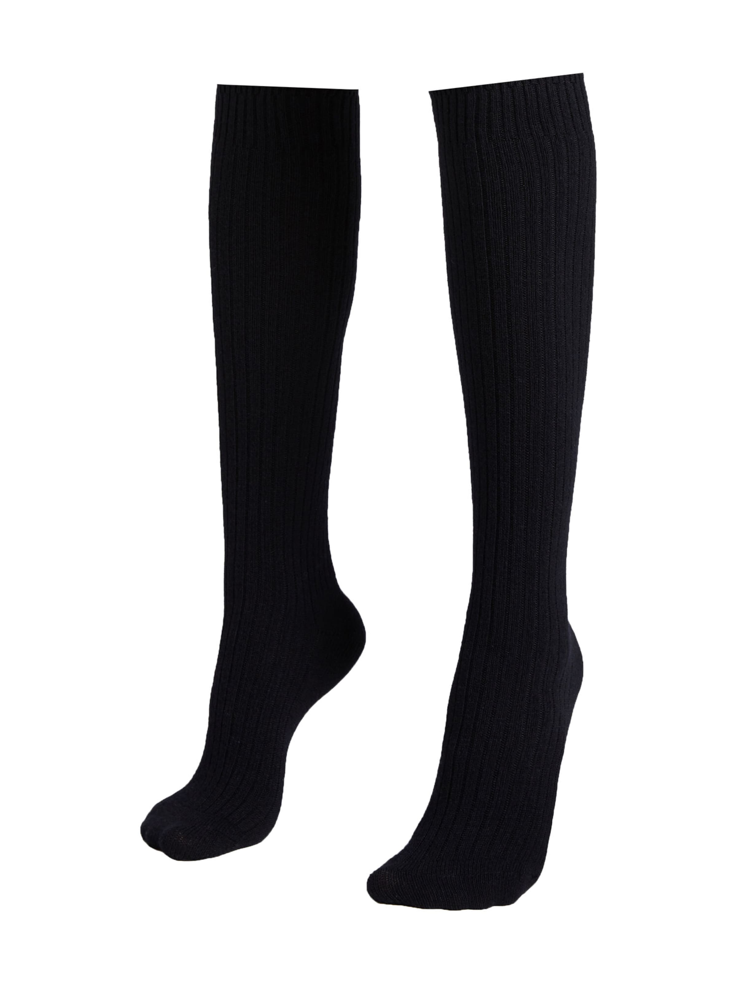 CALZEDONIA Knee High Socks in Blue: front