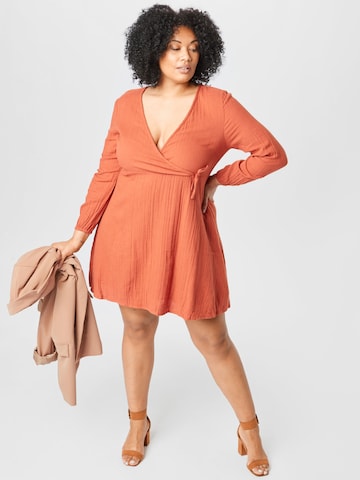 ABOUT YOU Curvy Kleid 'Sarina' in Orange