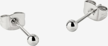 Luamaya Earrings 'Delicate Bead Studs' in Silver: front