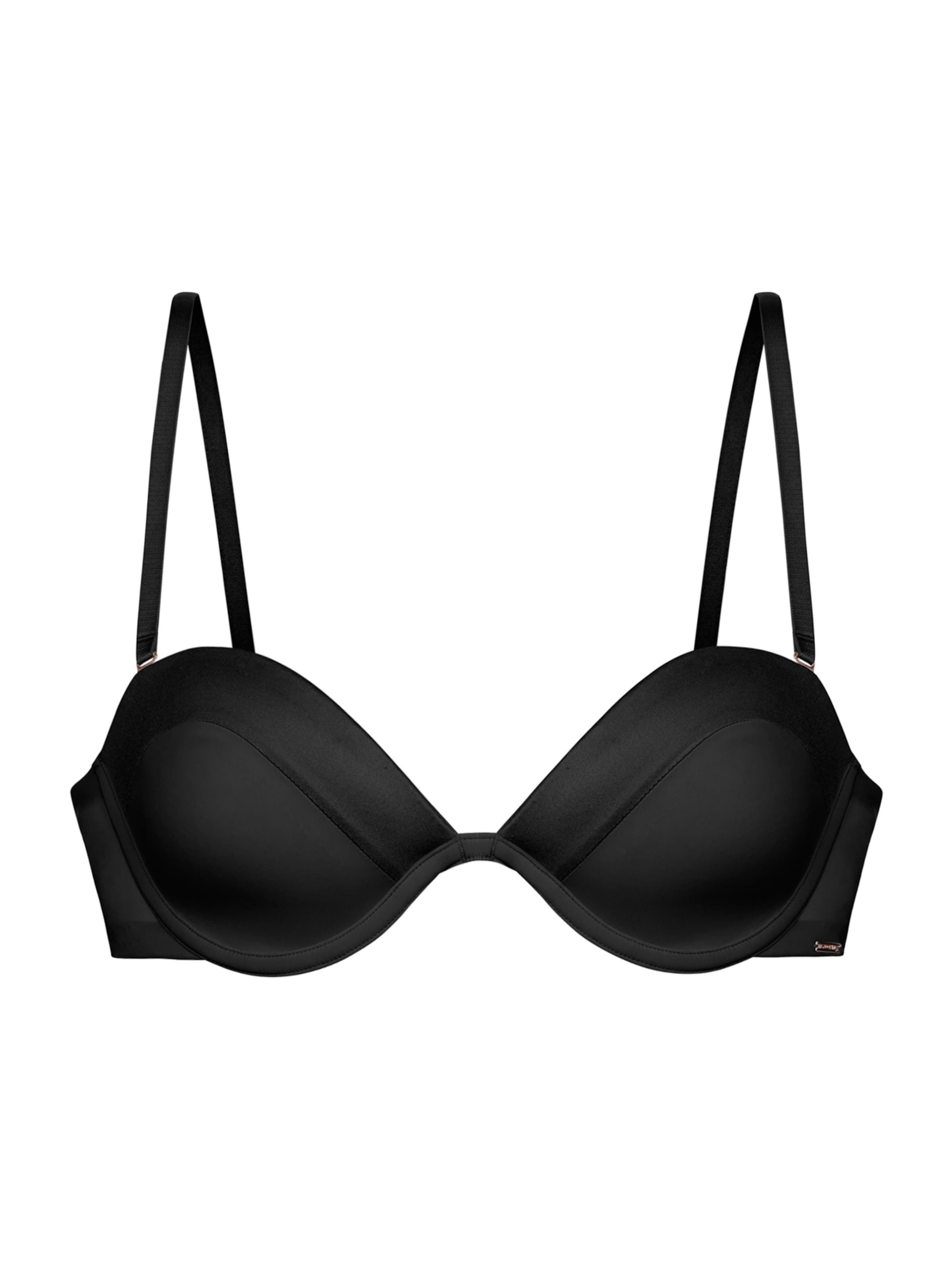 melns Dorina Bandeau Krūšturis 'Essensual': no priekšpuses