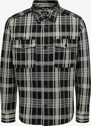 Camicia 'Milo' di Only & Sons in nero: frontale