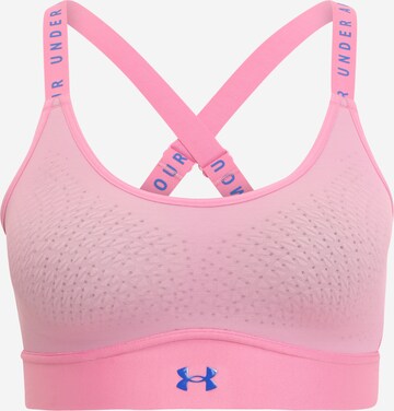 UNDER ARMOUR Korzetová Sportovní podprsenka 'Infinity' – pink: přední strana