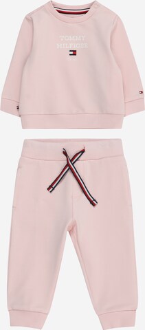 TOMMY HILFIGER - Fato de jogging em rosa: frente