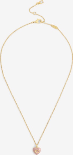 COACH Kette 'Signature C' in One Size in gold / dunkelpink, Produktansicht