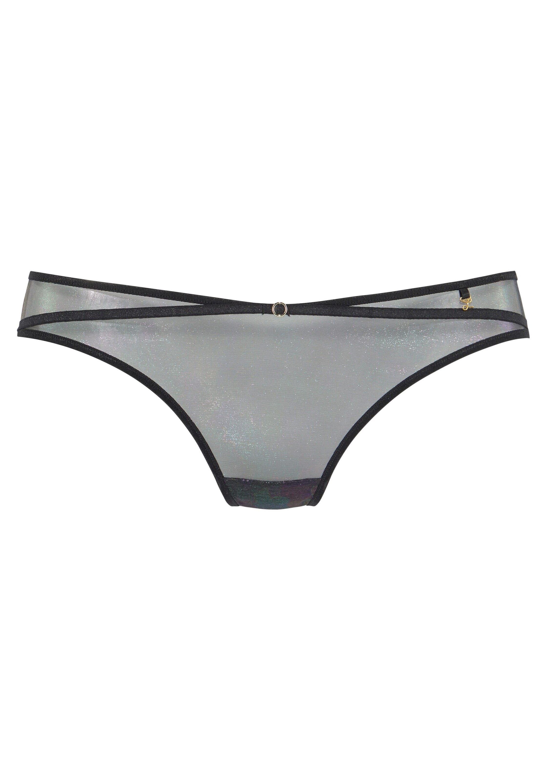 LASCANA - Tanga en negro: frente