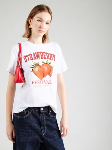 PIECES - Camisa em branco: frente
