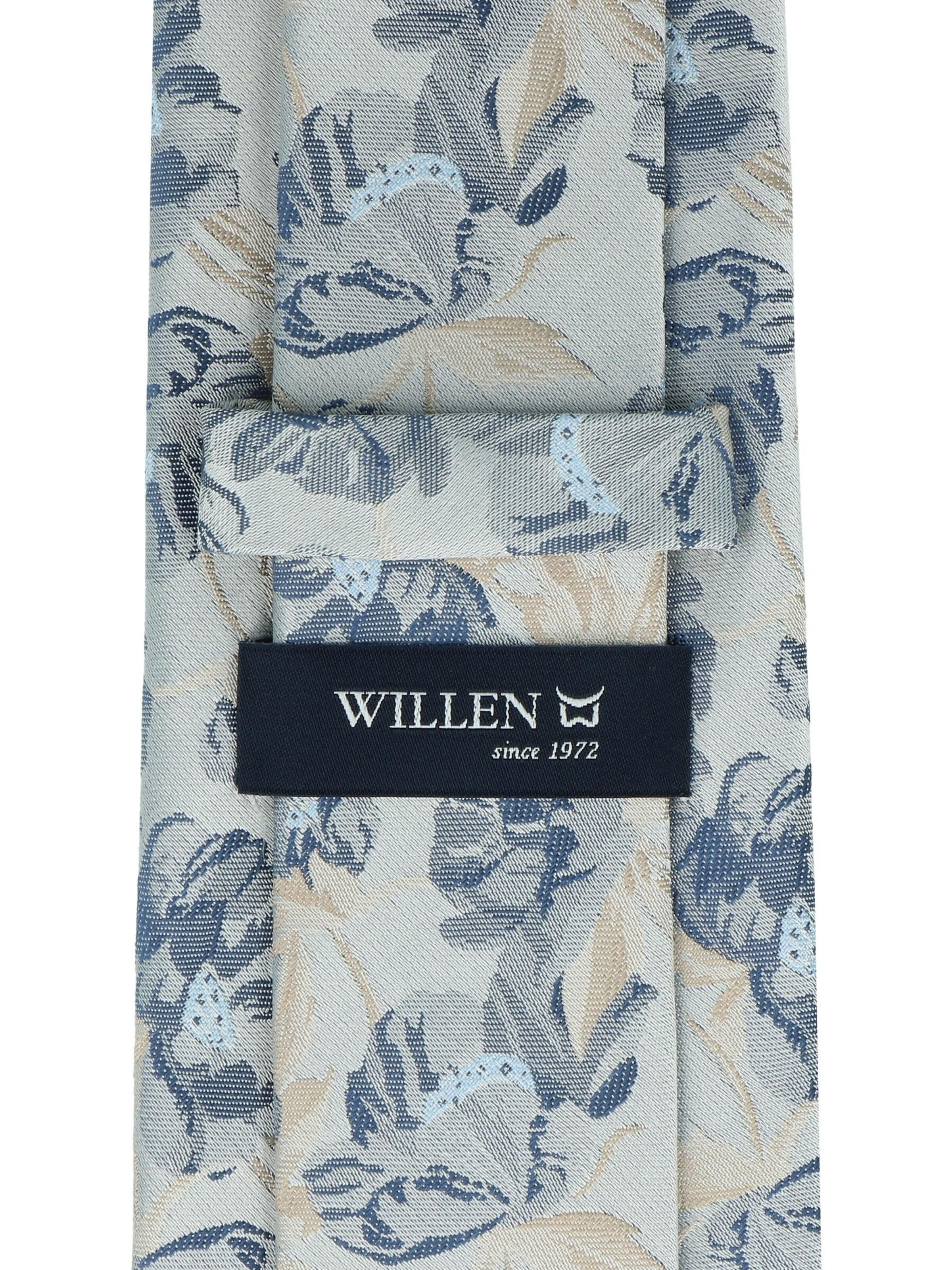 WILLEN Tie 'Blume' in Blue