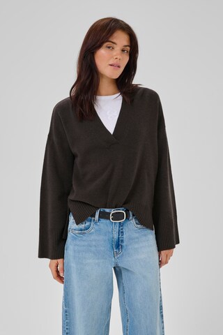 Pull-over 'Huxi' My Essential Wardrobe en beige : devant
