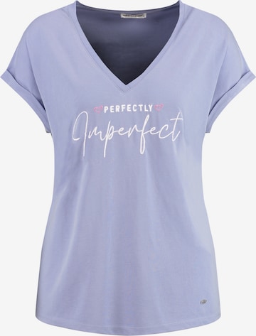Key Largo Shirt 'WT PERFECTLY' in Purple: front